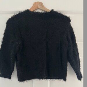 Black Fluffy Zara Sweater